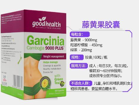 新西兰goodhealth好健康藤黄果绿茶瘦身胶囊怎么样